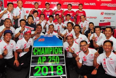 Astra Honda Racing Team Lanjutkan Dominasi di Asia: Rheza Danica Juara Baru Kelas AP250
