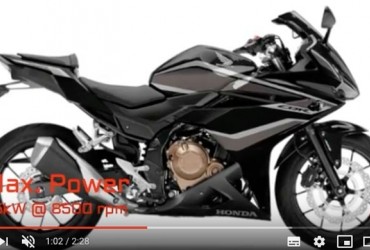 Video Honda CBR 500R Terbaru, Desain Bodi Berani dan Sporti
