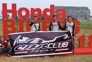 Honda CBR Club Medan Bertandang Ke Palembang, Meriahkan HBD Regional Sumatera