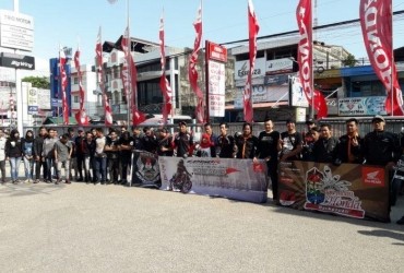 Cara Seru Ikatanan Honda Motor Kalimantan Semarakan HUT RI ke-73