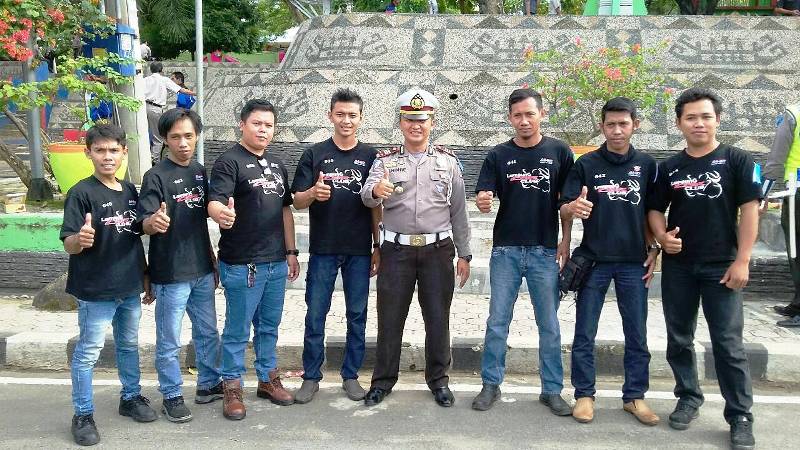 Lampung CBR Club (LCC) Support HUT ke-61 Korlantas Polda Lampung