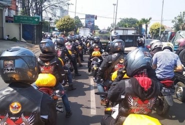 Komunitas Honda Jabar Lepas Rombongan Turing Penyebar Undangan HBD 2018