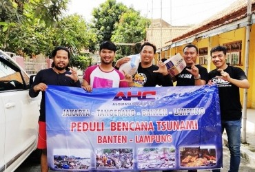 Baksos AHC Kirimkan Langsung Bantuan Untuk Korban Tsunami Banten