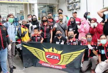 Cibubur CBR Riders Saling Berbagi dan Bersatu Melawan Covid-19